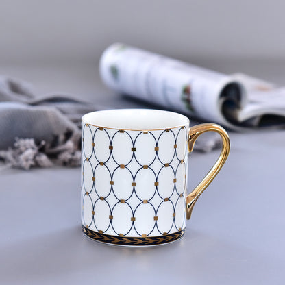 Tazza bone china con cucchiaio