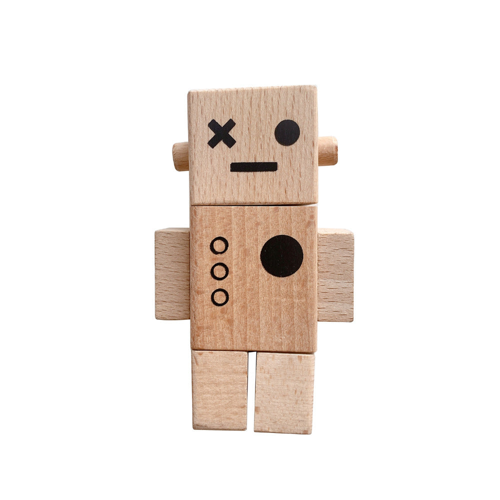 Robot di legno mobile