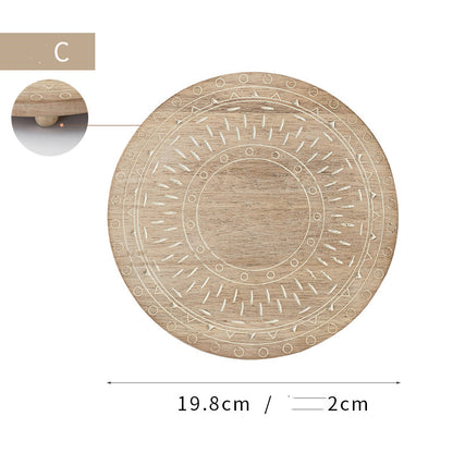 Sottobicchiere legno intagliato