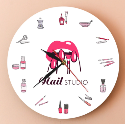 Orologio da parete Nail studio