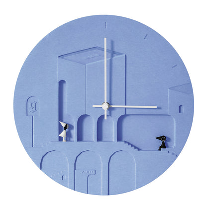 Orologio da parete Architettura blu