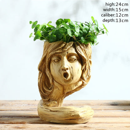 Vaso con figura umoristica
