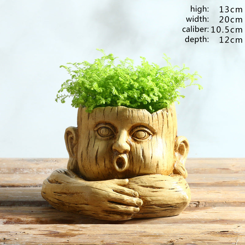 Vaso con figura umoristica