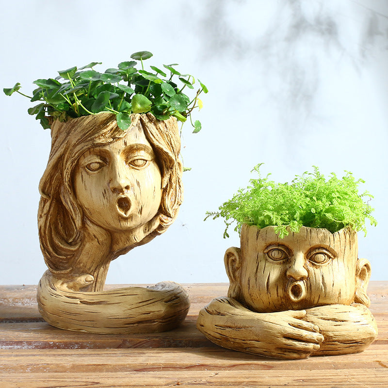 Vaso con figura umoristica