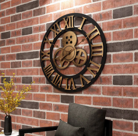 Orologio da parete Steampunk bronzo