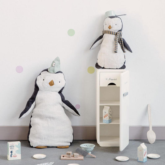 Bambola Pinguino in Lino