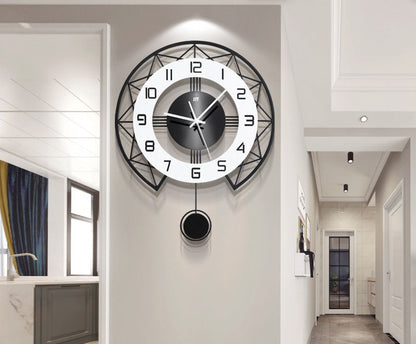 Orologio da parete Geometrico nero