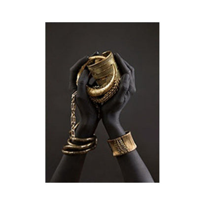 Poster Bracciale nero e oro