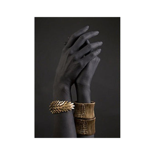 Poster Bracciale nero e oro