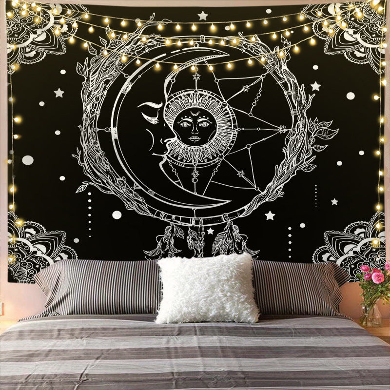 Tappeto mandala sole e luna