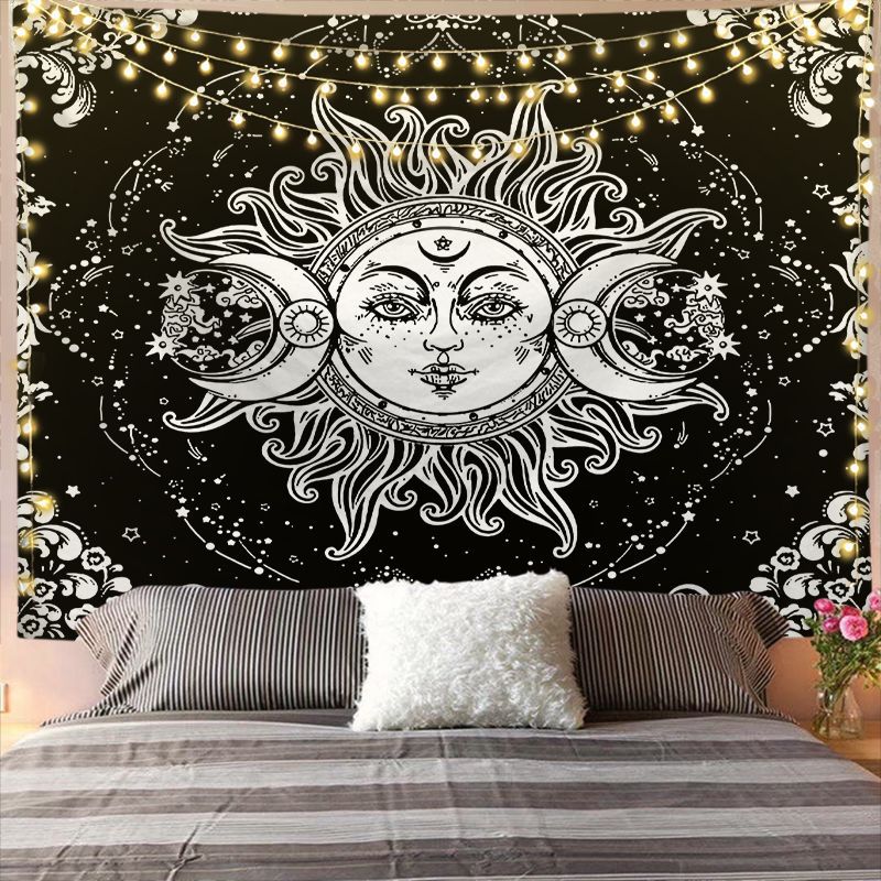 Tappeto mandala sole e luna