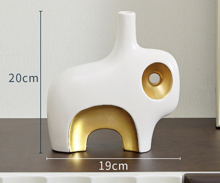 Vaso ceramica bianco doppio
