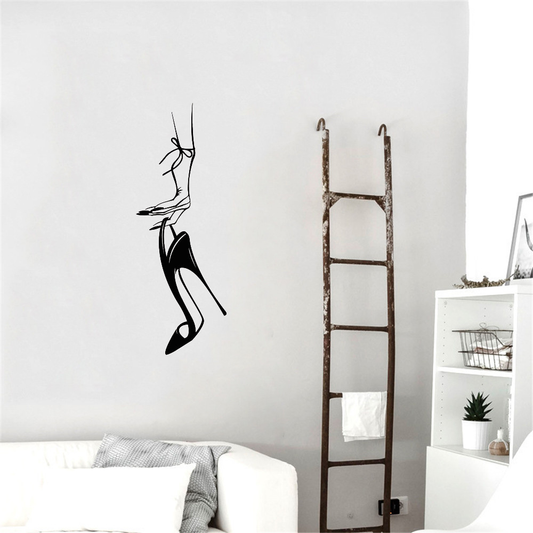 Quadro in MDF Donna che balla con tacchi