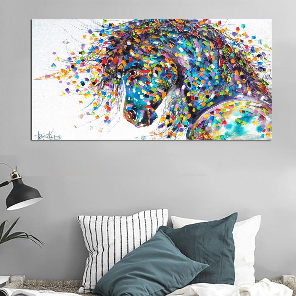Quadro cavallo astratto