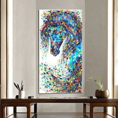 Quadro cavallo astratto