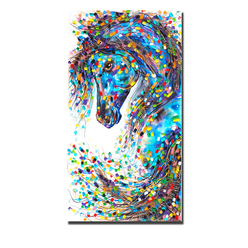 Quadro cavallo astratto