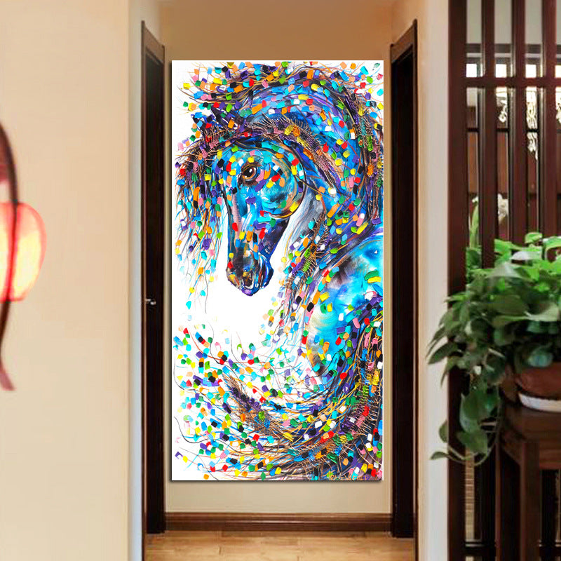 Quadro cavallo astratto