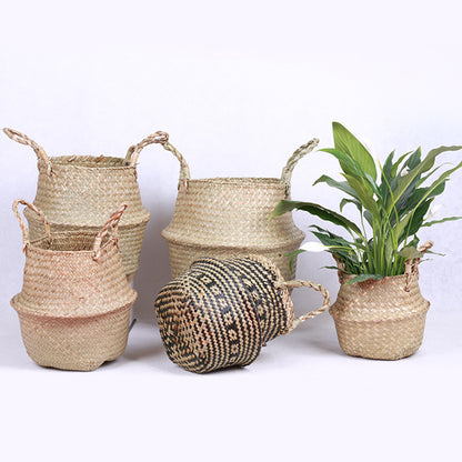 Cestino rattan intrecciato
