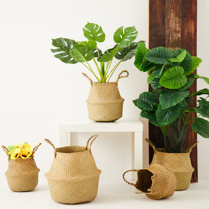Cestino rattan intrecciato