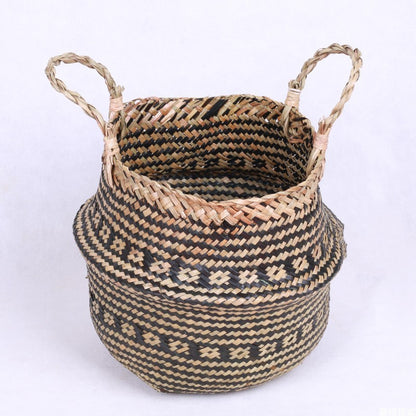 Cestino rattan intrecciato