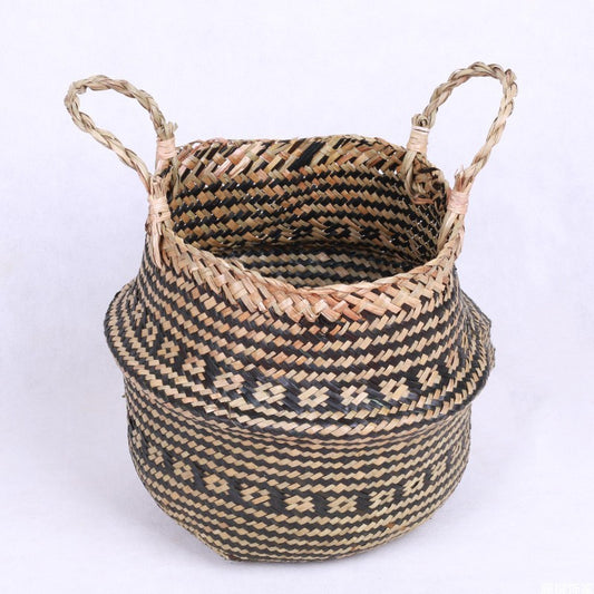 Cestino rattan intrecciato
