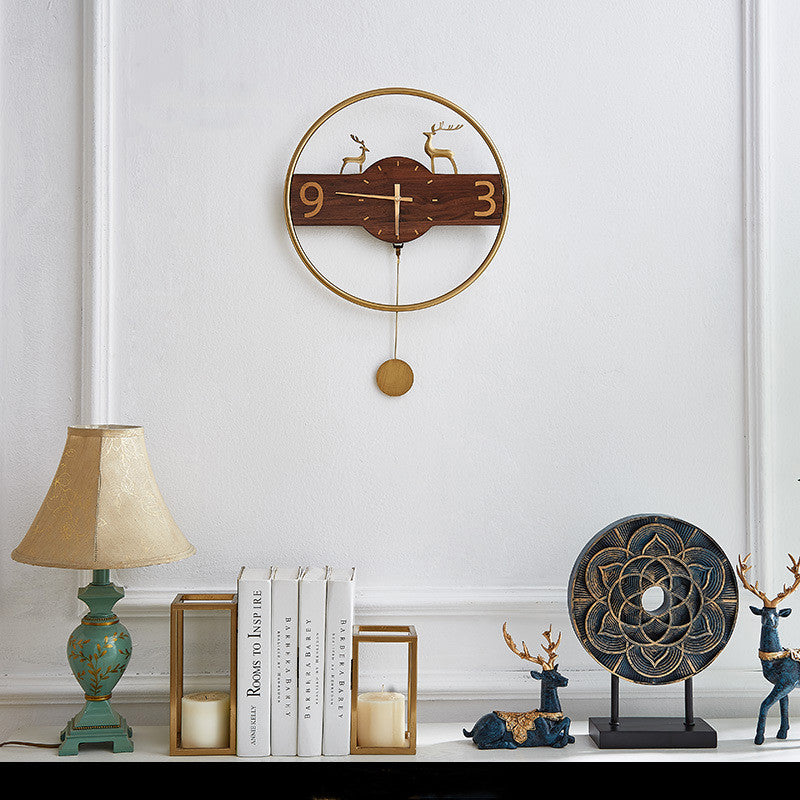 Orologio da parete Gufo arancione