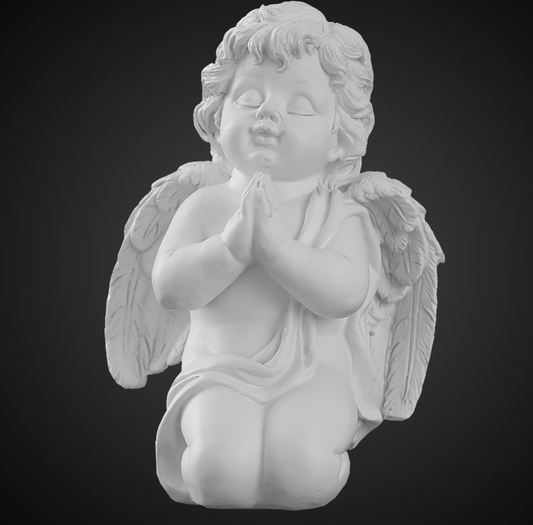 Statuetta angelo gesso