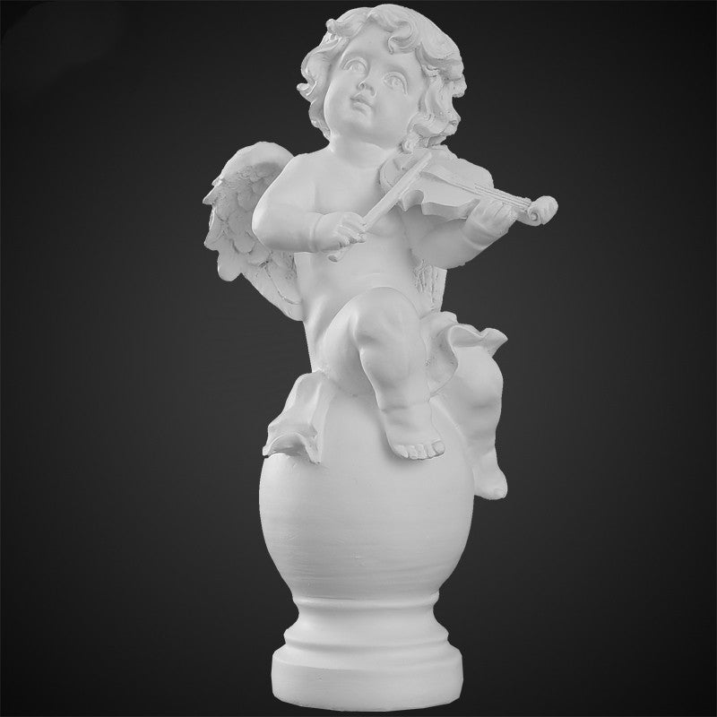 Busto angelo violino su base