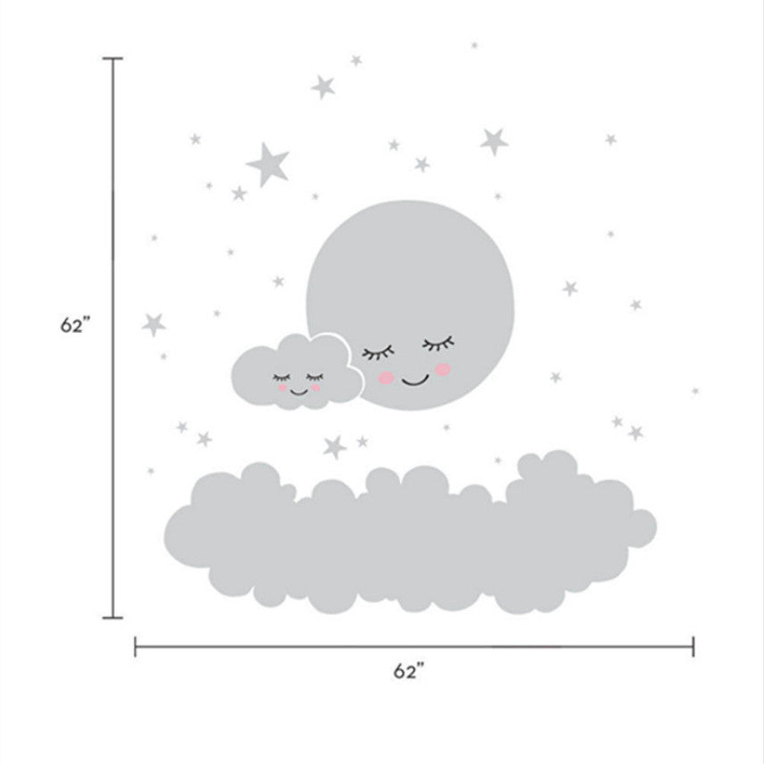 Adesivo nuvole stelle