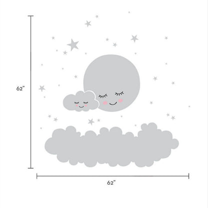 Adesivo nuvole stelle