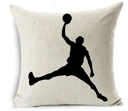 Copricuscino lino tema basket