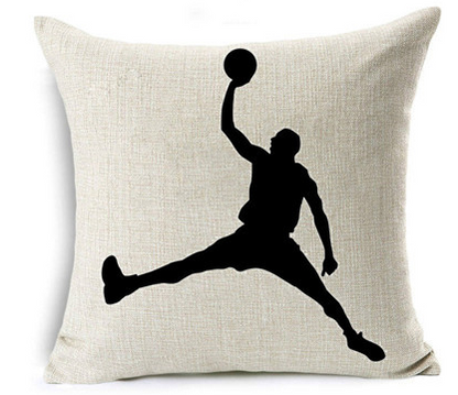 Copricuscino lino tema basket
