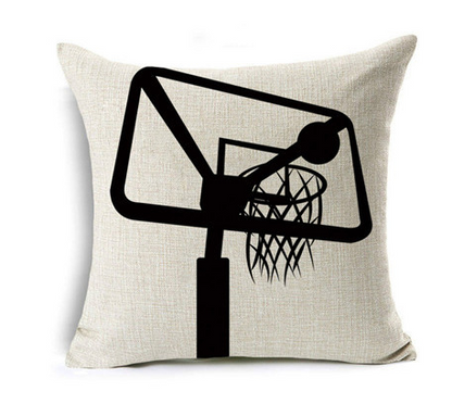 Copricuscino lino tema basket