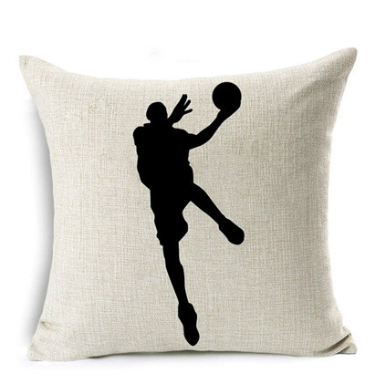 Copricuscino lino tema basket
