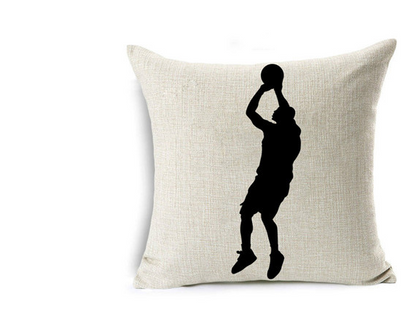 Copricuscino lino tema basket
