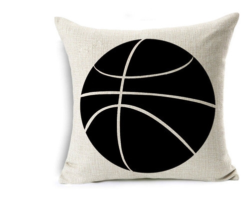 Copricuscino lino tema basket
