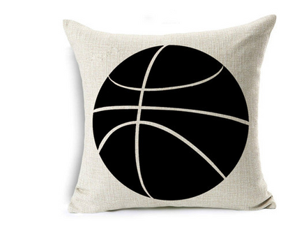 Copricuscino lino tema basket