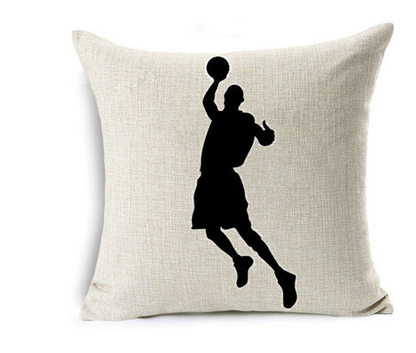 Copricuscino lino tema basket