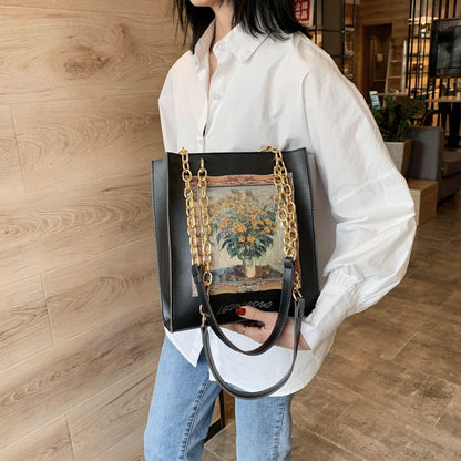 Borsa Dipinto Letteraria Retro