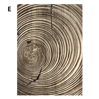 Quadro astratto legno retrò