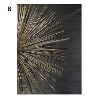 Quadro astratto legno retrò