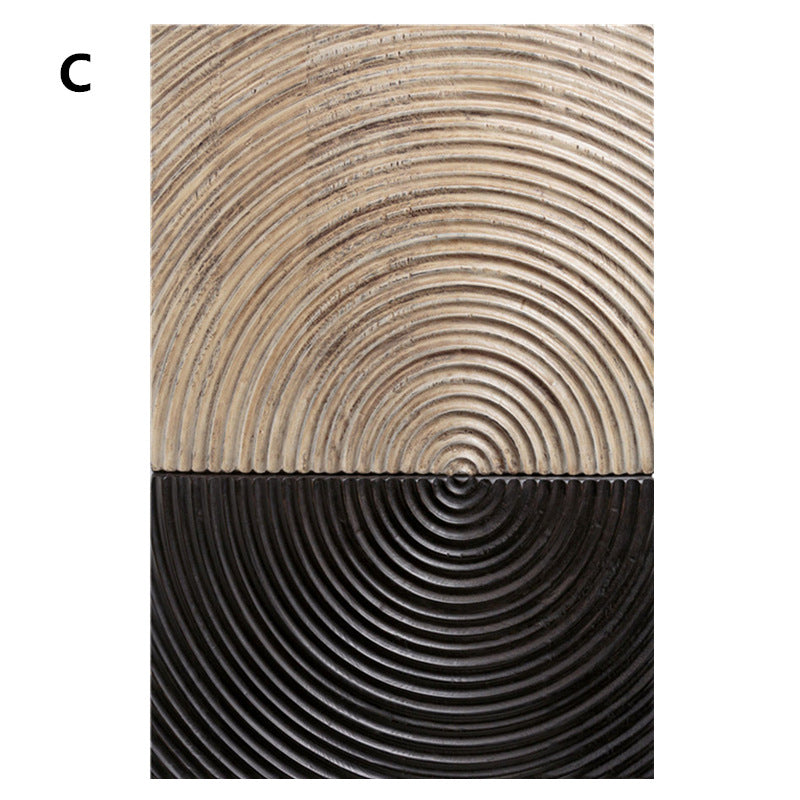 Quadro astratto legno retrò