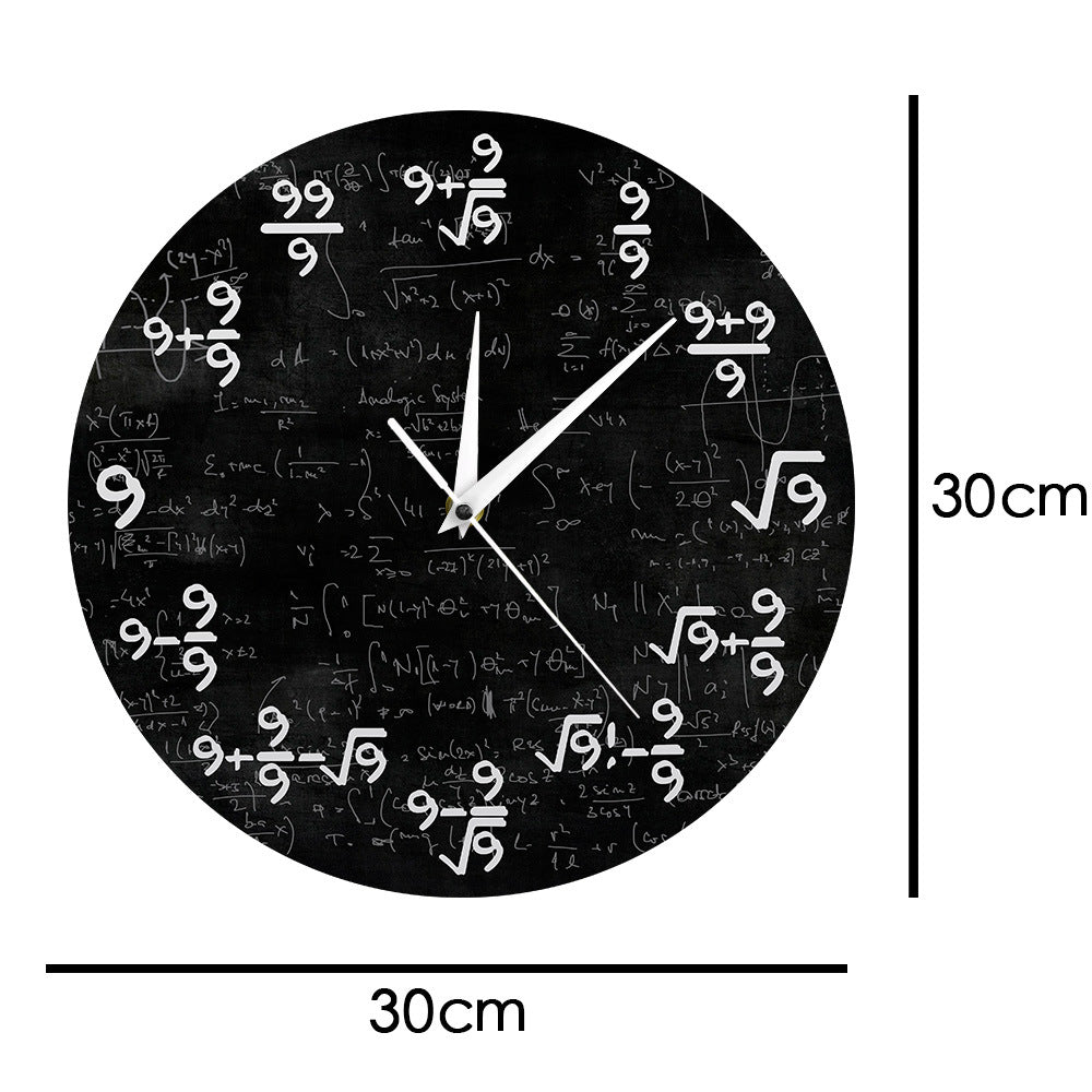 Orologio da parete Formule matematiche