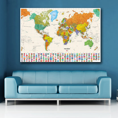 Poster mappa mondo