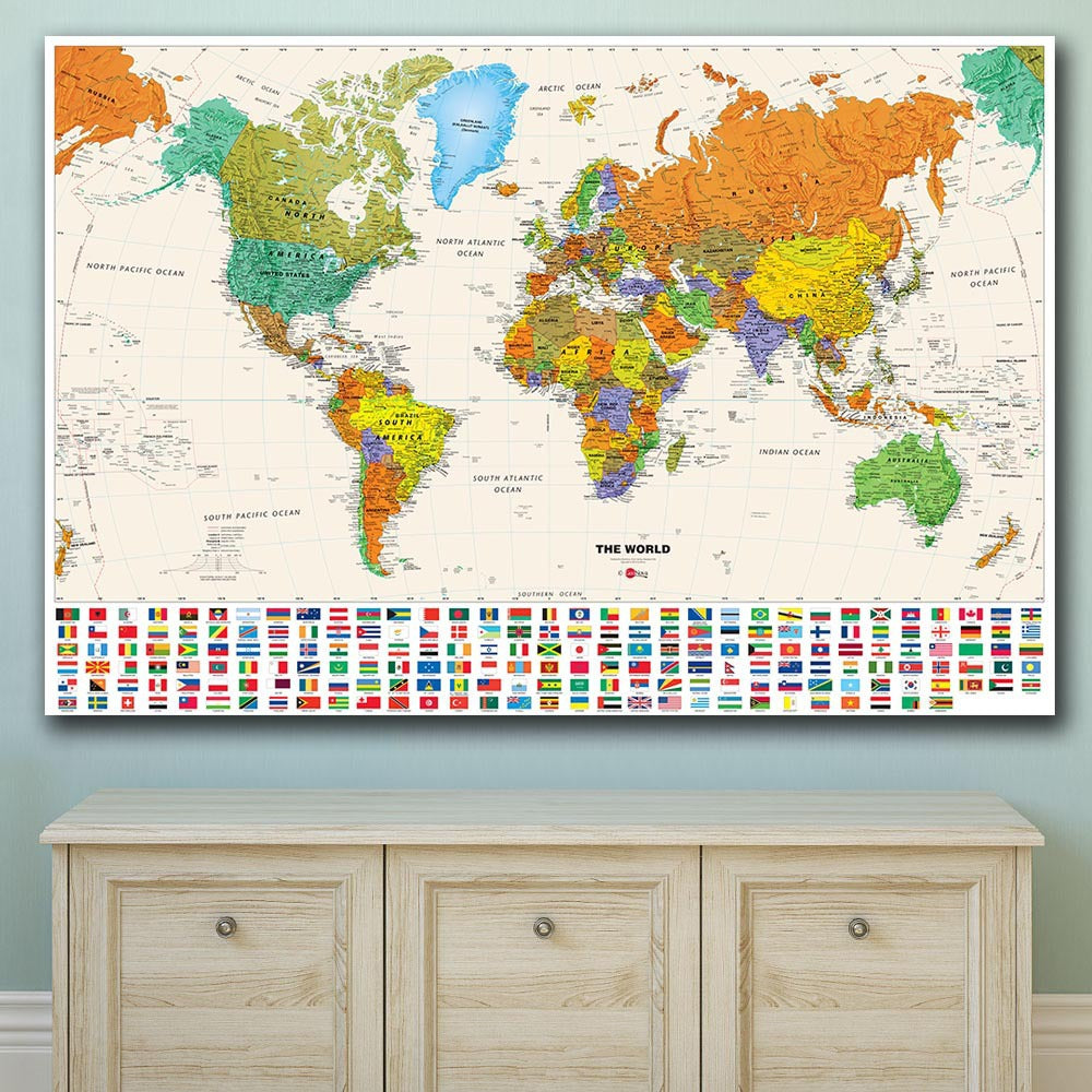 Poster mappa mondo
