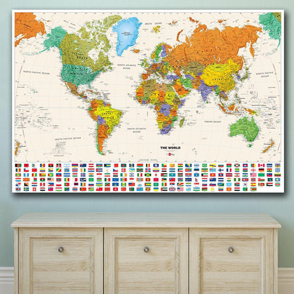 Poster mappa mondo
