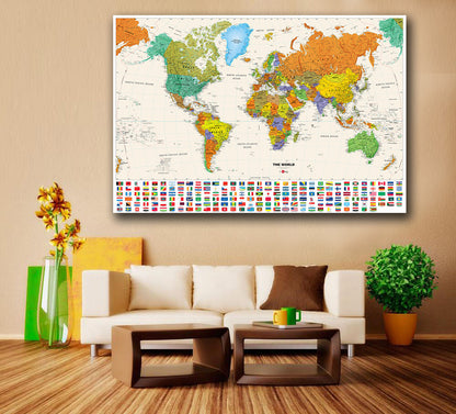 Poster mappa mondo