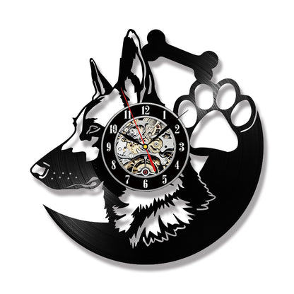 Orologio da parete Lupo neon LED