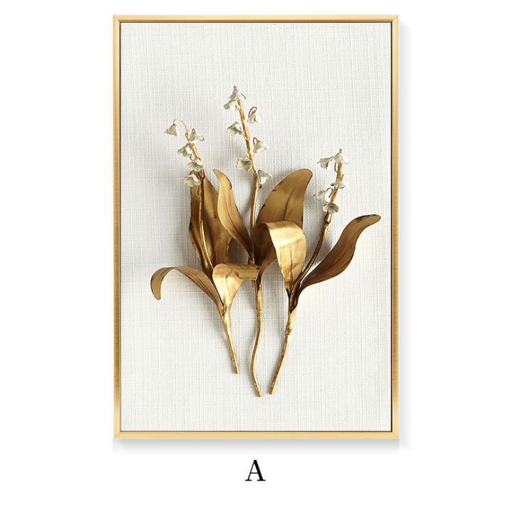 Quadro foglie dorate