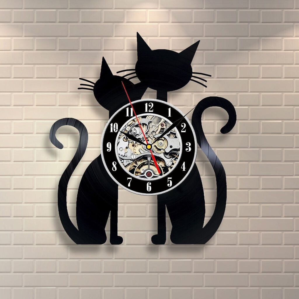 Orologio da parete Gatti ingranaggi
